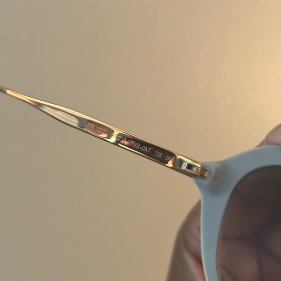 Lilac and Gold Prada Sunglasses - Picture 7 of 9